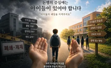 부산시교육청, 우리 아이들 ‘교육 난민’ 만들려 하나요?