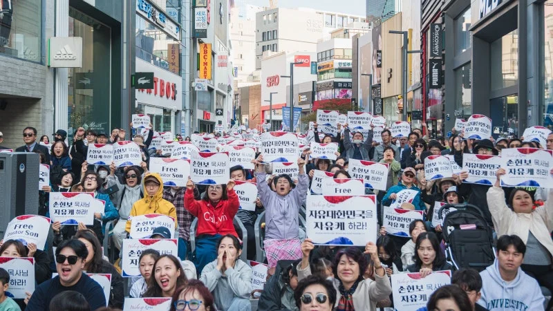 세계로교회 10월26일 주일풍경 (손현보 목사 석방 촉구 및 종교탄압 규탄대회)