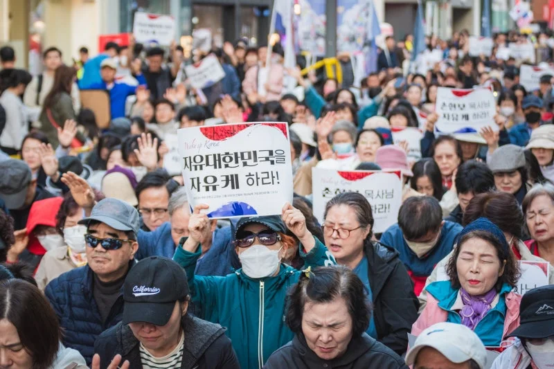 세계로교회 10월26일 주일풍경 (손현보 목사 석방 촉구 및 종교탄압 규탄대회)