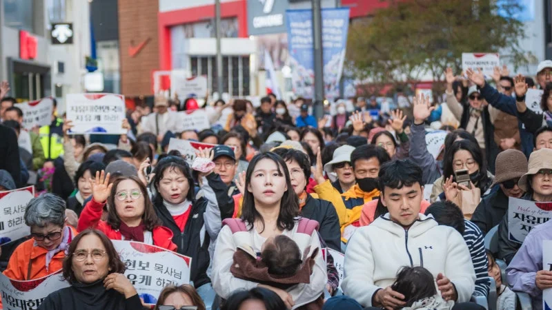 세계로교회 10월26일 주일풍경 (손현보 목사 석방 촉구 및 종교탄압 규탄대회)