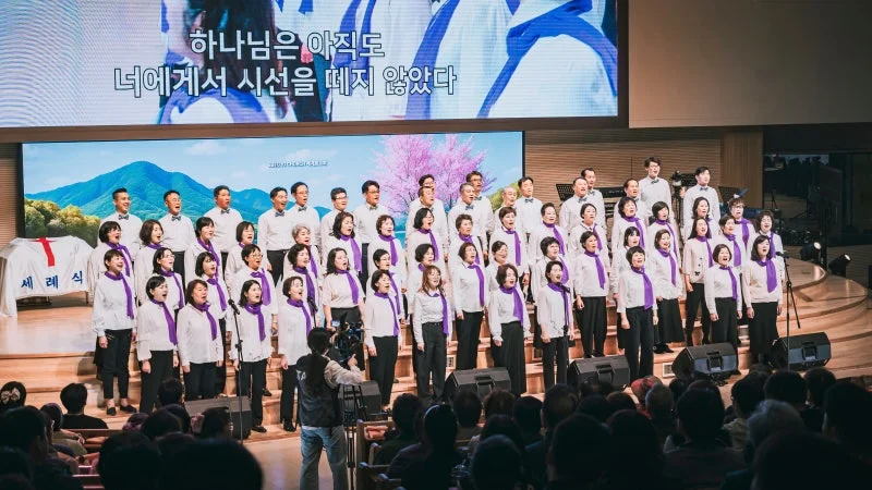 세계로교회 4월 6일 주일풍경