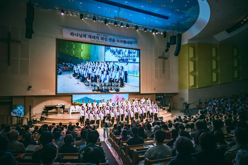 세계로교회 4월 6일 주일풍경