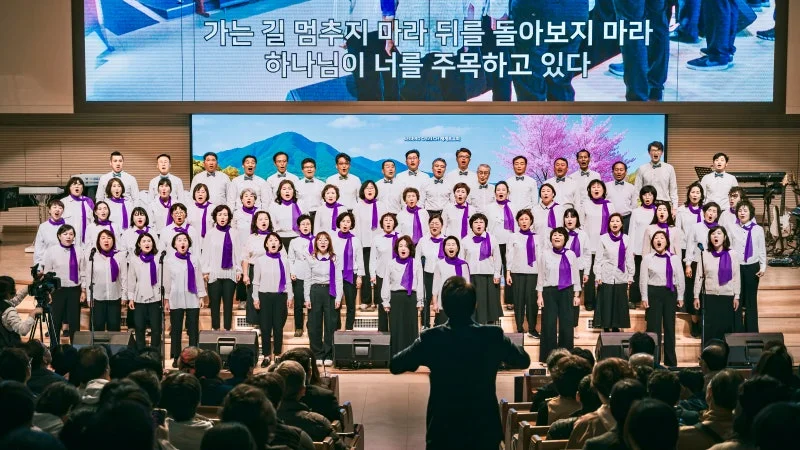 세계로교회 4월 6일 주일풍경