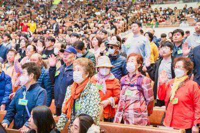 세계로교회 4월 6일 주일풍경